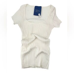 Simon Miller Rib Top off white